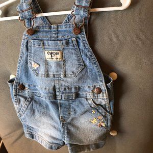 Oshkosh B'gosh Denim Girls Short Overalls
